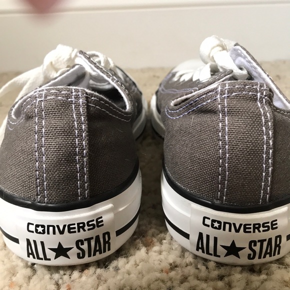 Converse Shoes - Gray Low Top Converse
